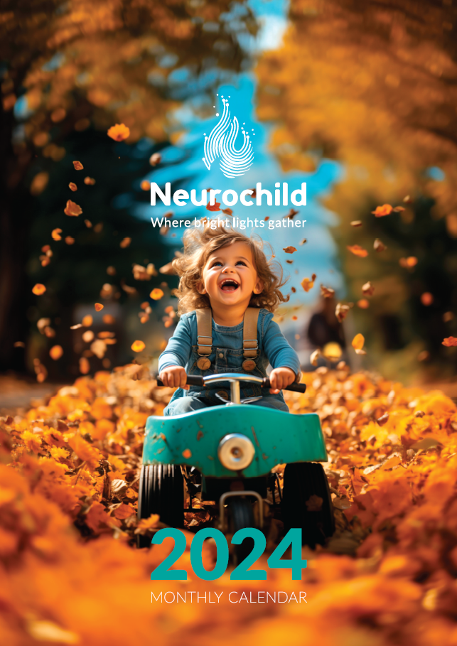 Digital Download of Neurochild 2024 Monthly Ledger Wall Calendar - Nature & Neuroscience (US & CA)