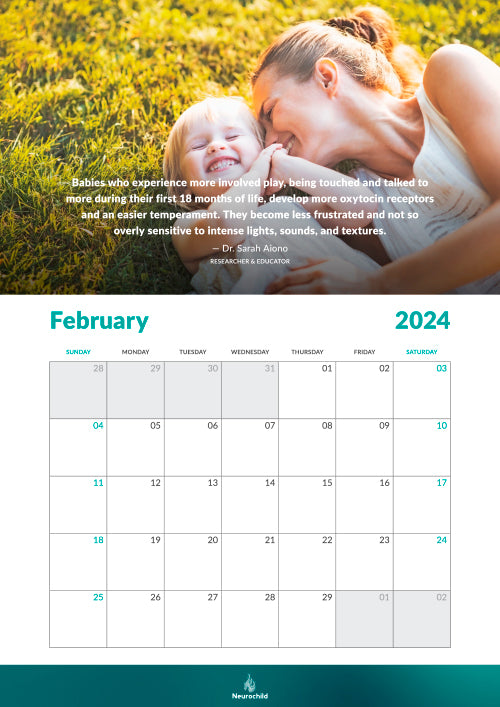 2024 Wall Calendar - Neurochild - Parents, Children & Neuroscience (International - Not for North America)