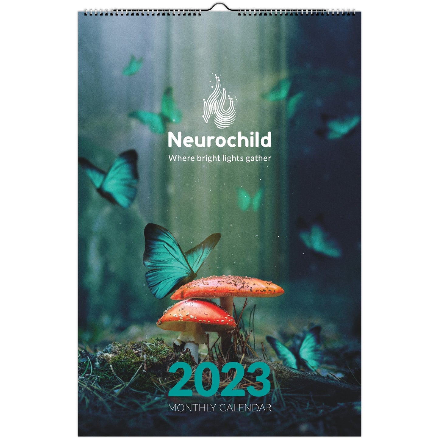Neurochild 2023 Wall Calendar - Nature & Neuroscience (US & CA)